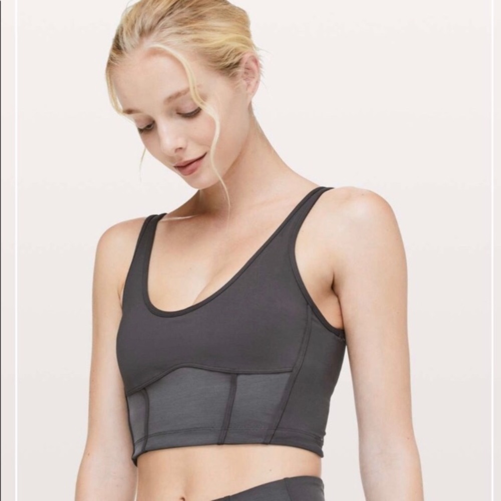 Lululemon Principal Dancer Corsetry Bra In Soot